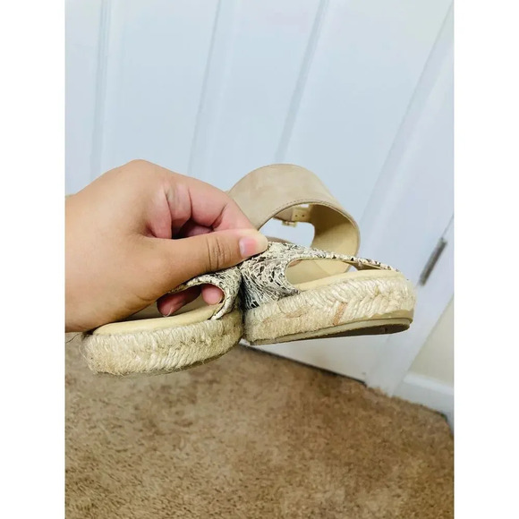 Patricia Green snake print espadrille wedges sz 7 - Picture 5 of 11